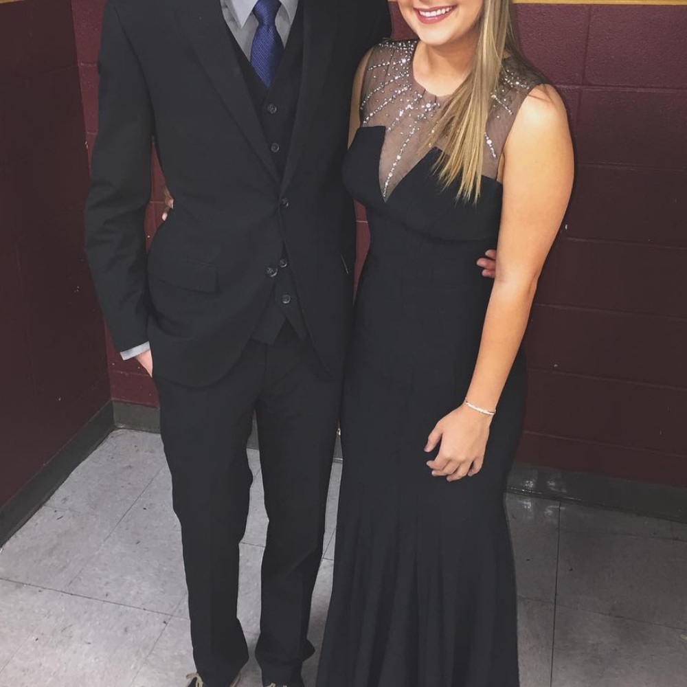 black, size 4/6 formal/Mardi Gras/prom dress.